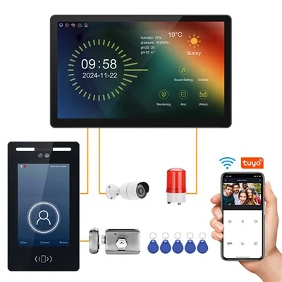 TCP/IP-arcfelismerő videós kaputelefon ajtóállomás többlakásos épületekhez – 83204-es modell