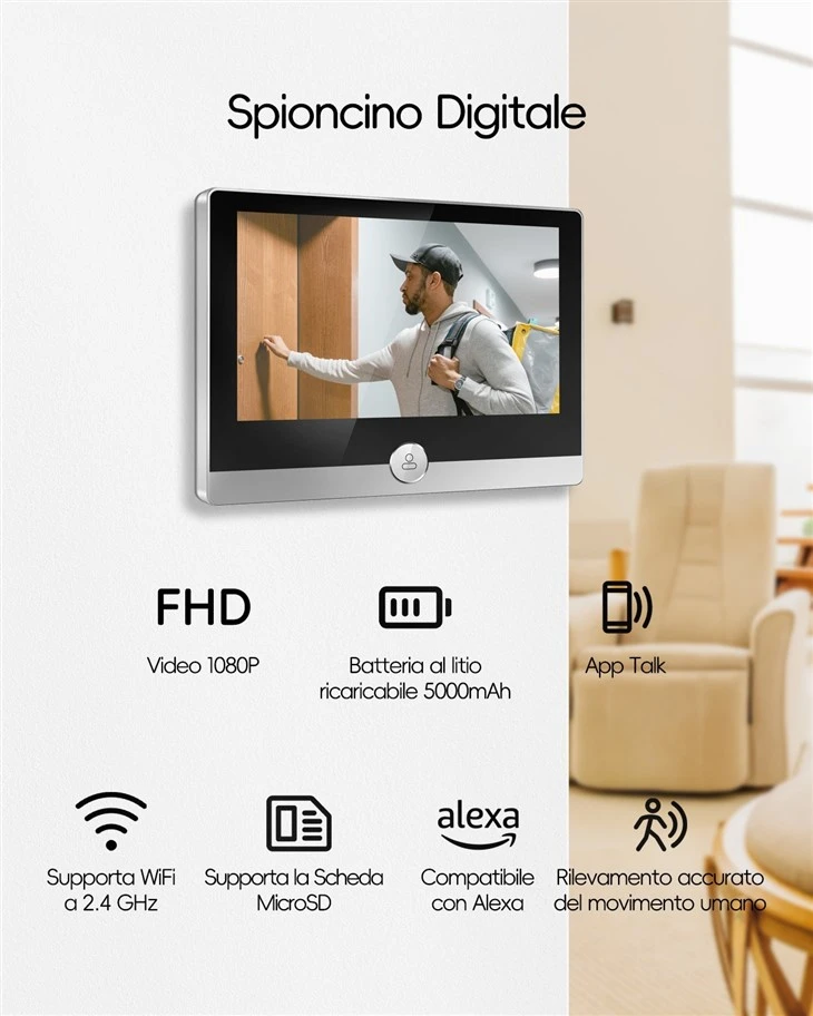 Tuya 1080P WiFi Video Doorbell